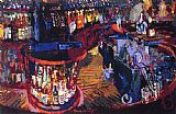 Bar Canvas Paintings - Rush Street Bar